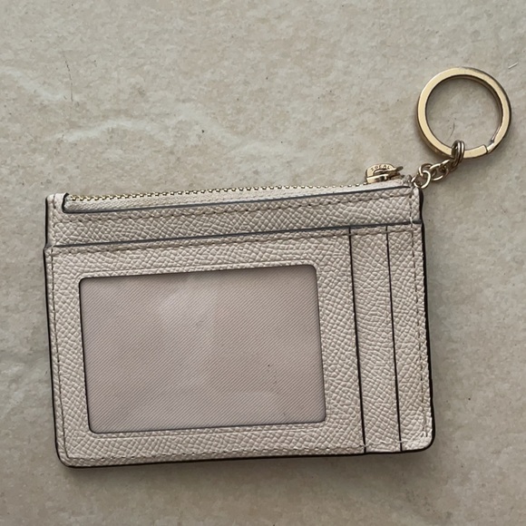 Coach white leather cardholder - Picture 2 of 2